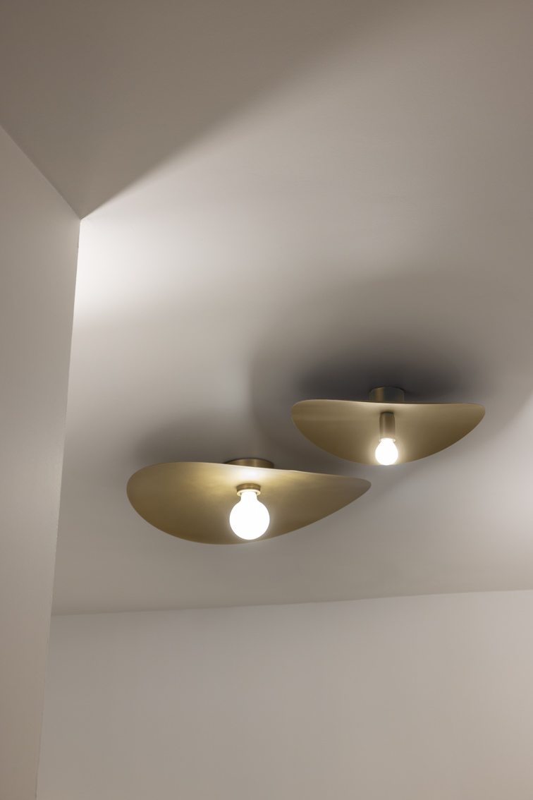 lido ceiling rubbed brass